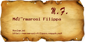 Mármarosi Filippa névjegykártya